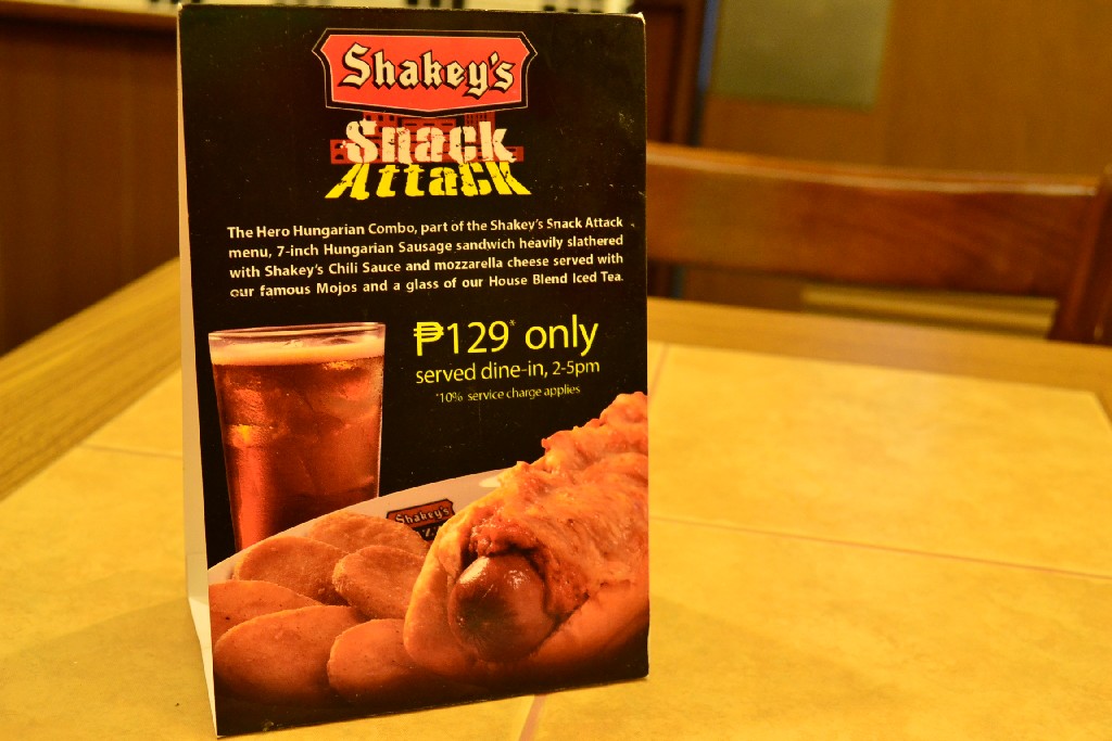 Shakey's Pizza Snack Attack - Brochure