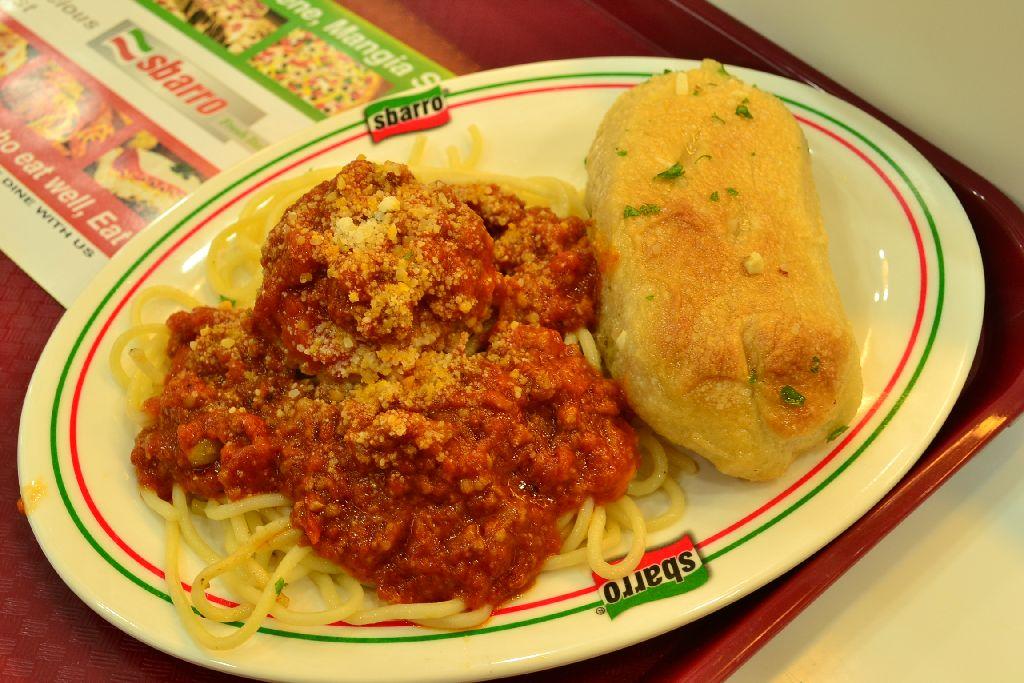 Sbarro - Half Spaghetti with Meatball